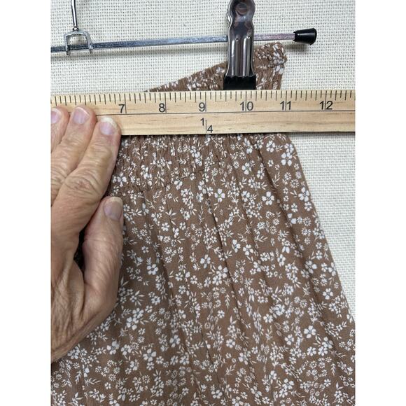 Rachel Paige Floral Palazzo Pants Crochet Peekaboo Wide Leg Elastic Waist Small - Picture 6 of 9